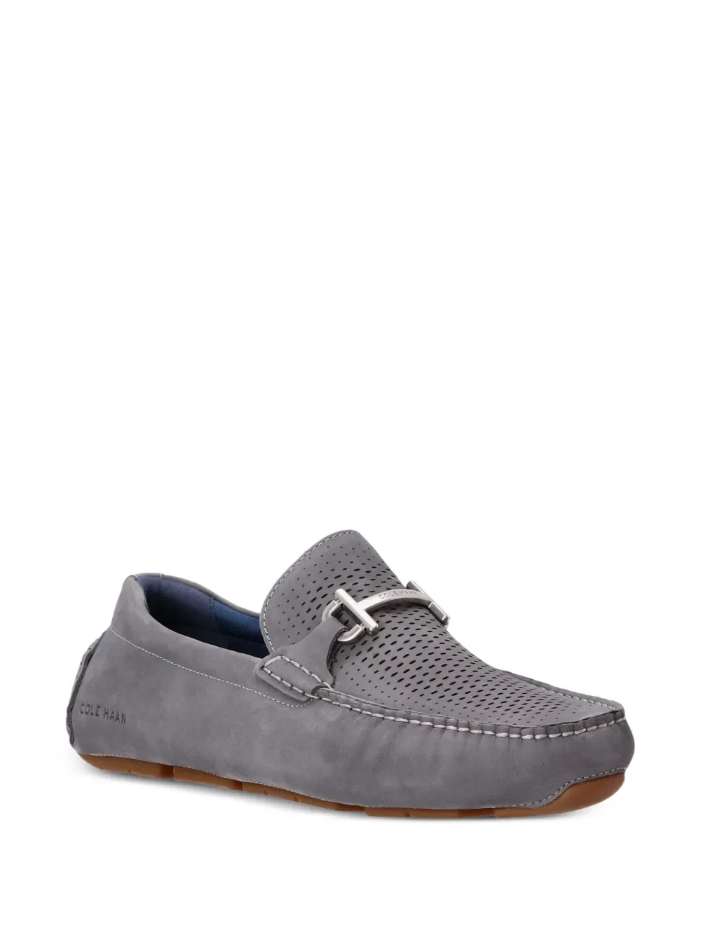 Cole Haan Grand Laser Bit Driving Loafers - Slate Grey - Image 2