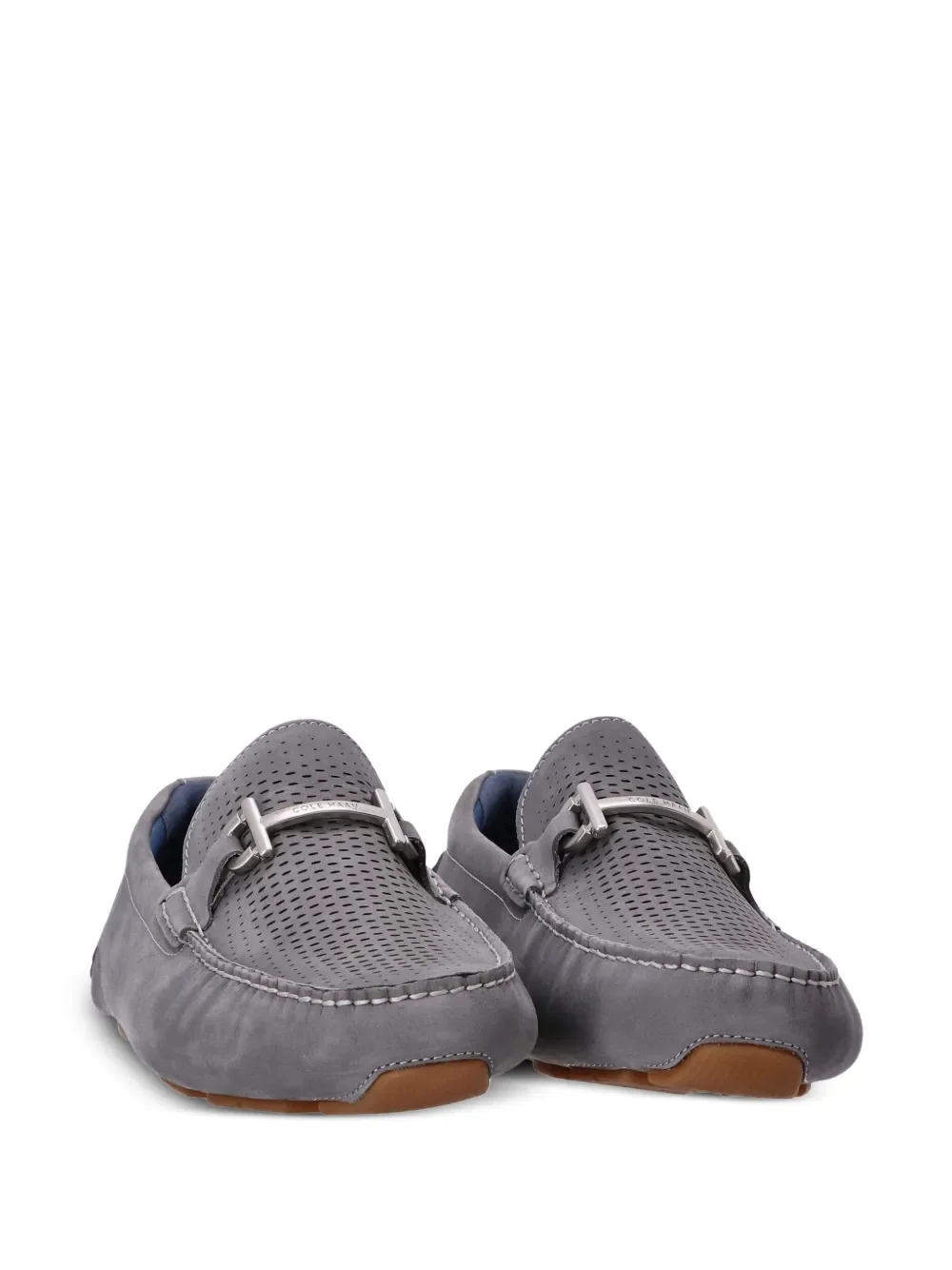 Cole Haan Grand Laser Bit Driving Loafers - Slate Grey - Image 5