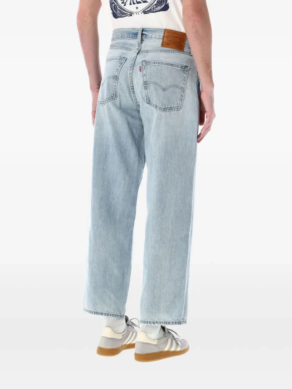 Levi's Men's Light Blue Cropped Relaxed Fit Jeans - Image 2