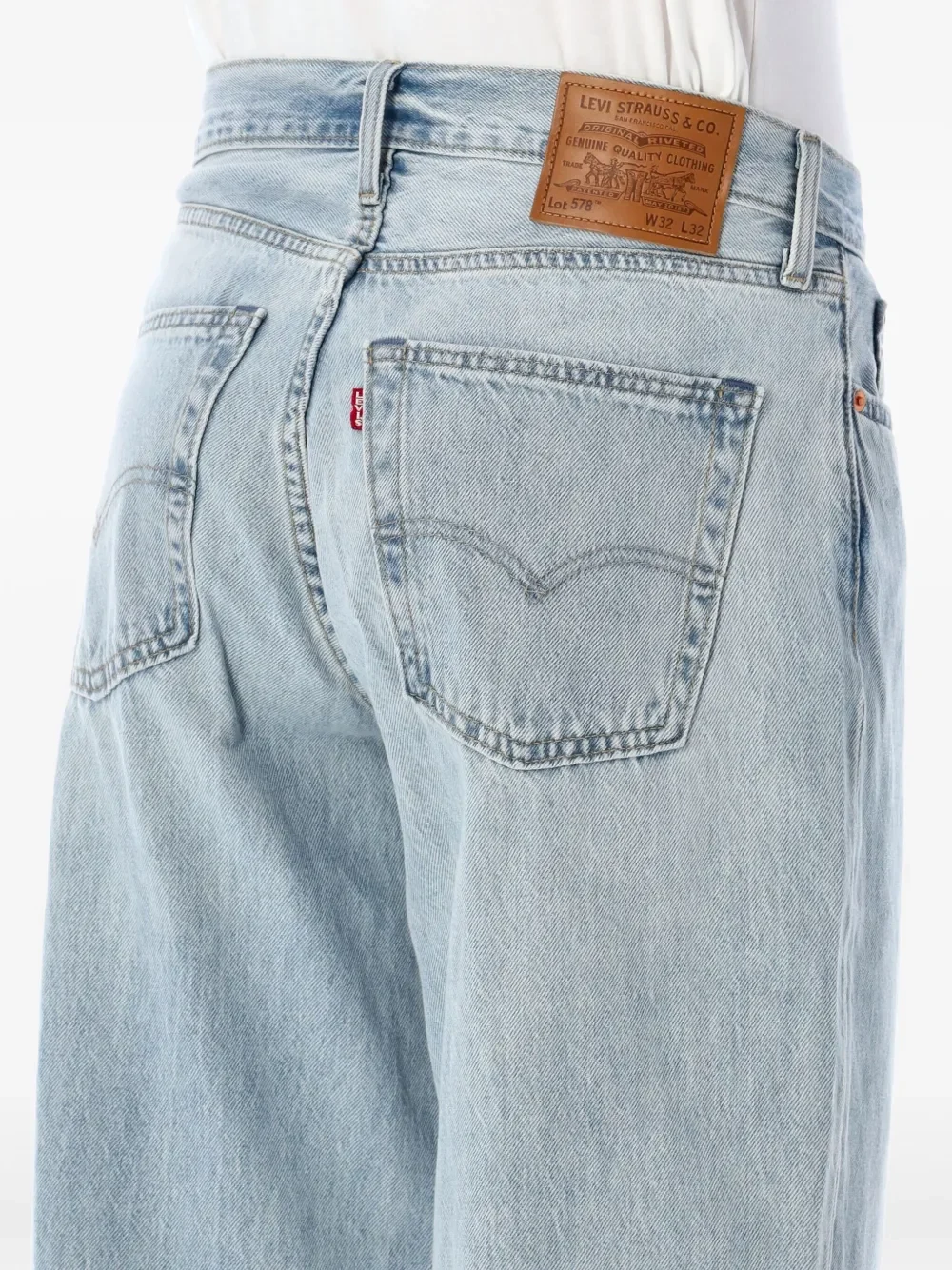 Levi's Men's Light Blue Cropped Relaxed Fit Jeans - Image 3