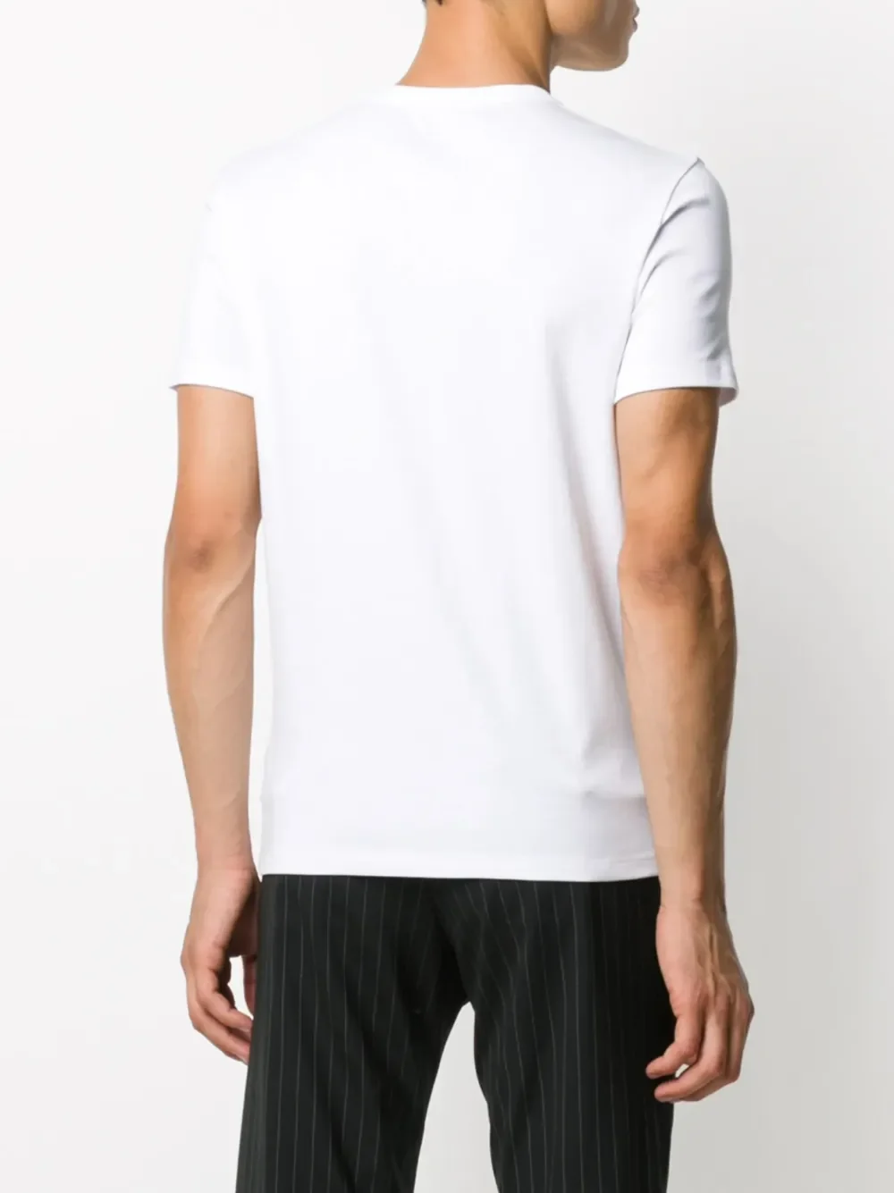 TOM FORD Cotton-Blend Crew Neck T-Shirt White - Image 4