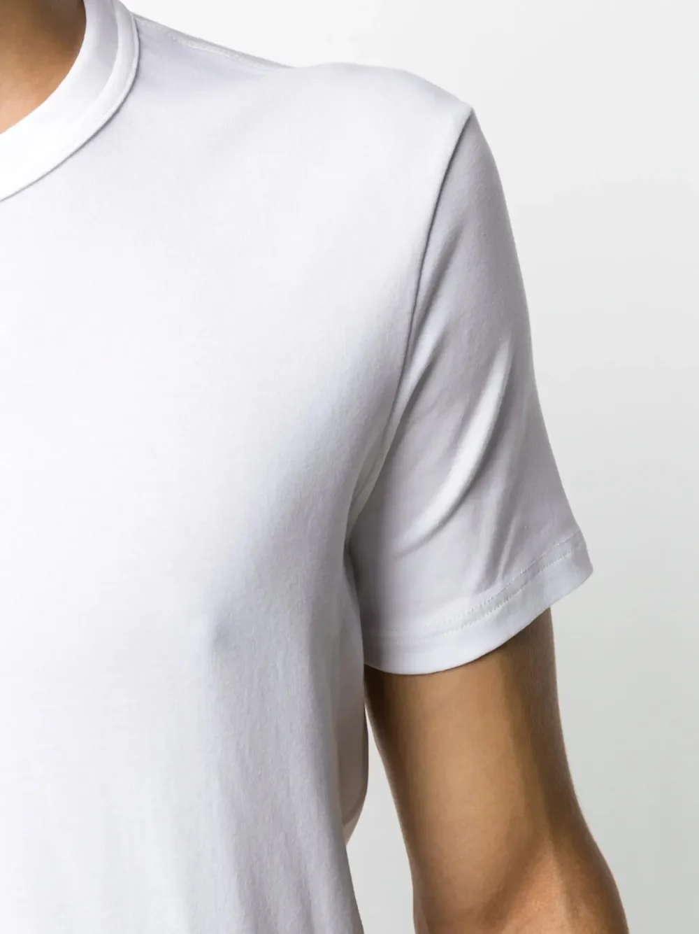 TOM FORD Cotton-Blend Crew Neck T-Shirt White - Image 5