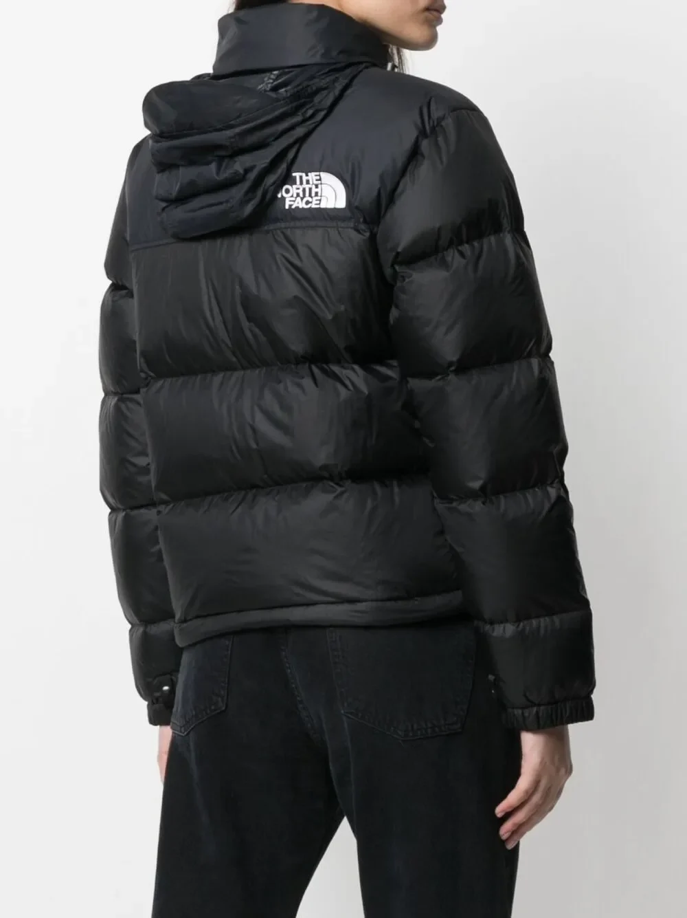 The North Face Embroidered-Logo Puffer Jacket Black - Image 4