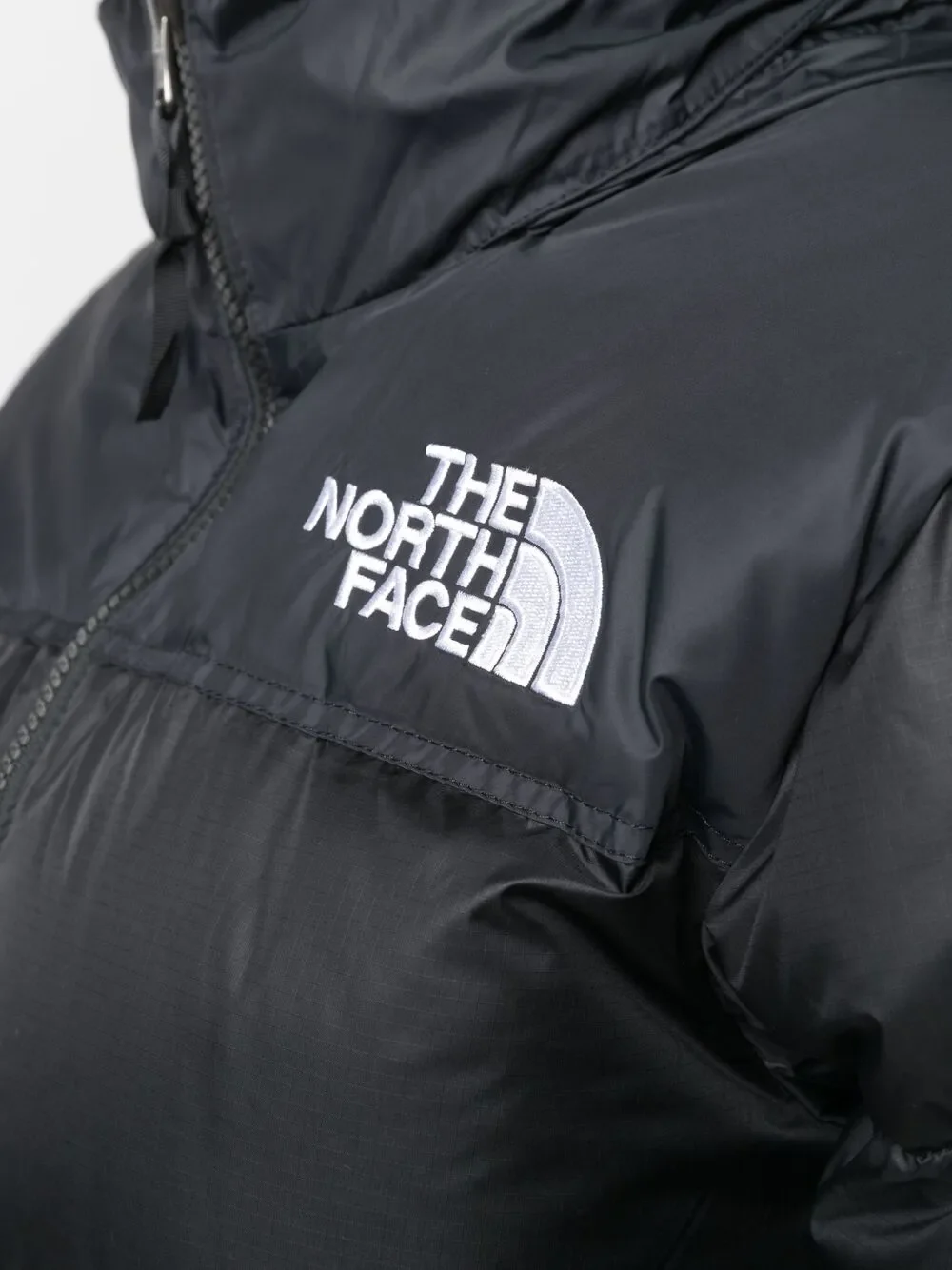 The North Face Embroidered-Logo Puffer Jacket Black - Image 5